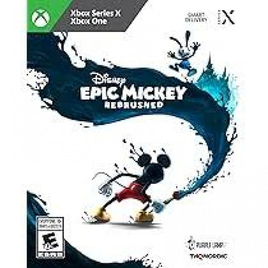 Disney Epic Mickey Rebrushed cover art for Xbox Series action adventure game