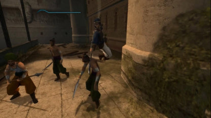 Prince of Persia The Sands of Time GameCube GC video game, action adventure, platforming and puzzles, time manipulation gameplay, Nintendo GameCube classic gameplay screenshot