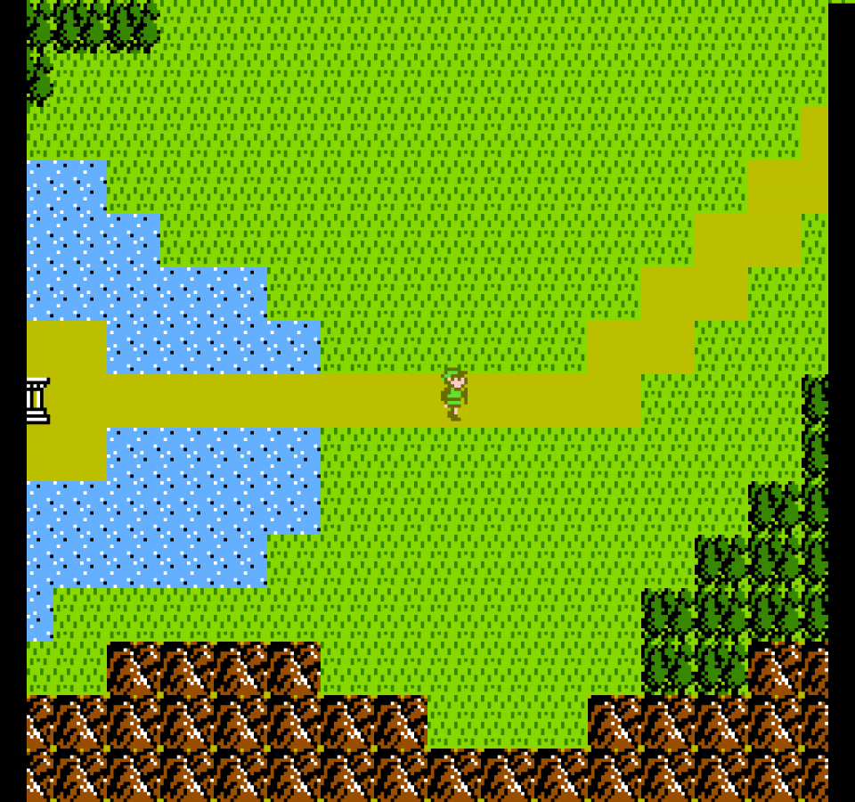 The Legend of Zelda II: Adventure of Link gameplay image for Nintendo Entertainment System (NES) retro video game