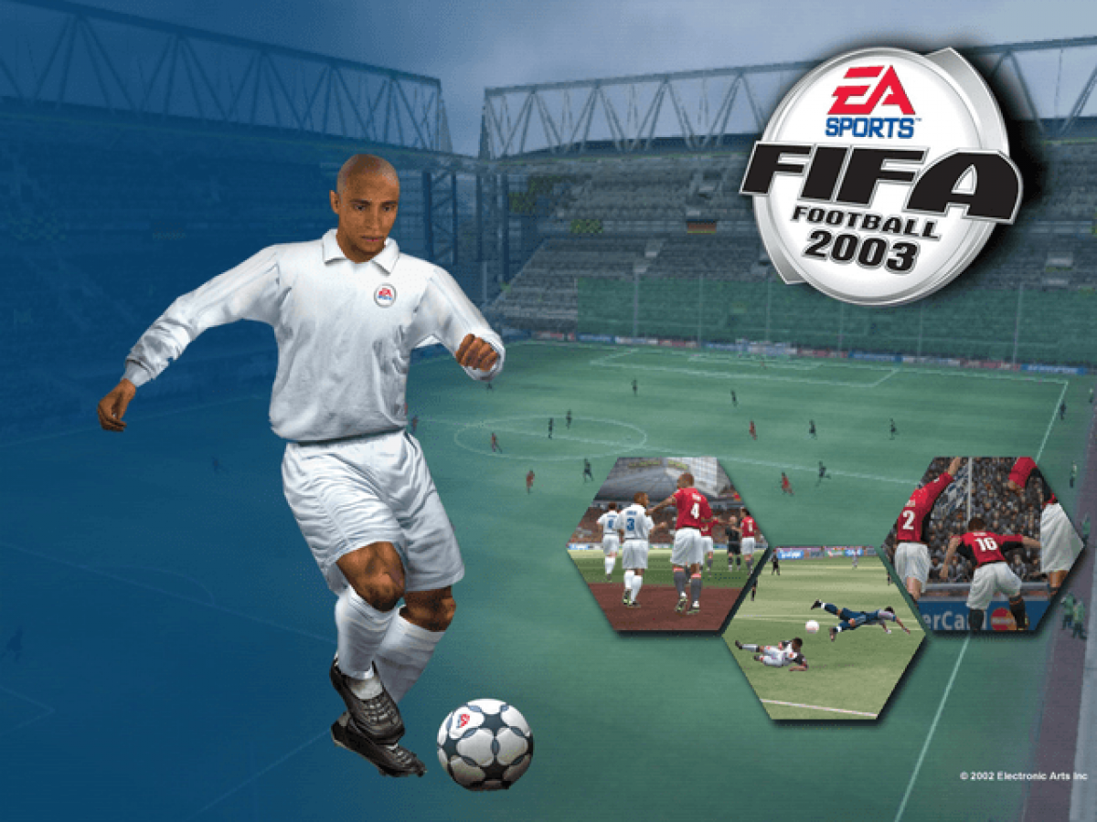 Fifa Soccer 2003 title screen for XBOX (XBOX) video game