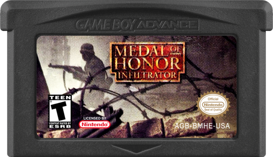Medal of Honor: Infiltrator game cartridge for Game Boy Advance (GBA) video game