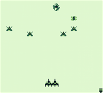 Arcade Classic 3 Galaga and Galaxian Game Boy video game, classic arcade shooter compilation, retro handheld console title gameplay