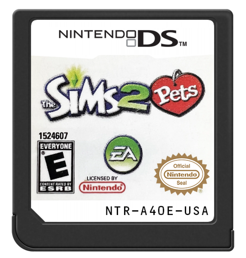 The Sims 2: Pets cartridge for Nintendo DS (DS) life simulation video game