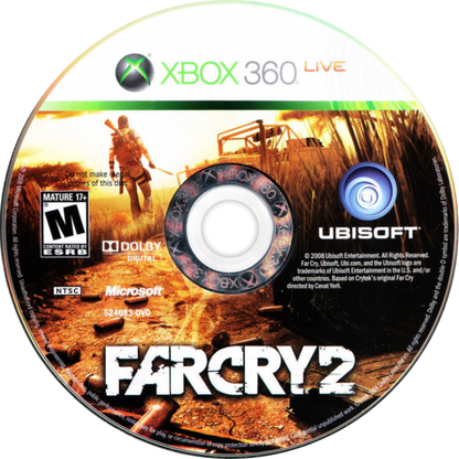 Far Cry 2 GameStop Edition for Xbox 360 with open-world firefighting and survival theme disc