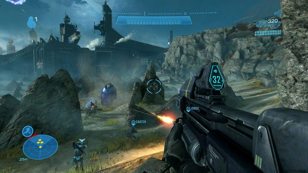 Halo: Reach for Xbox 360 sci fi first person shooter Bungie campaign multiplayer firefight mode Spartans Covenant action shooter gameplay
