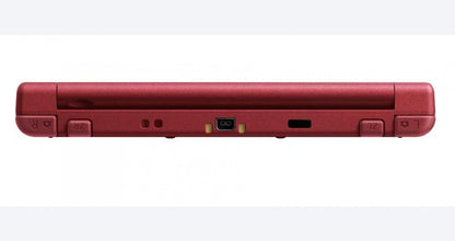Nintendo New 3DS XL Red System inspired design featuring handheld gaming console aesthetic vibrant red finish large dual screen display enhanced processing power glasses free 3D technology iconic Nintendo clamshell hardware and portable gaming presentation closed top 