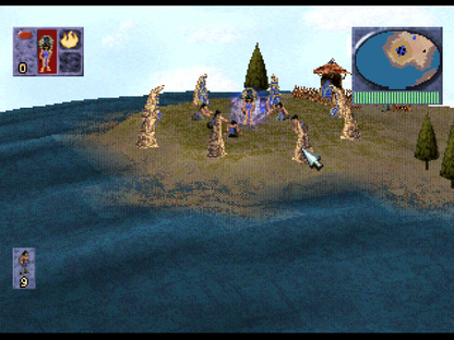 Populous: The Beginning gameplay for PlayStation 1 (PS1) real-time strategy video game
