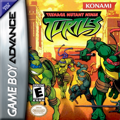 Game Boy Advance Teenage Mutant Ninja Turtles action fighting game cover art