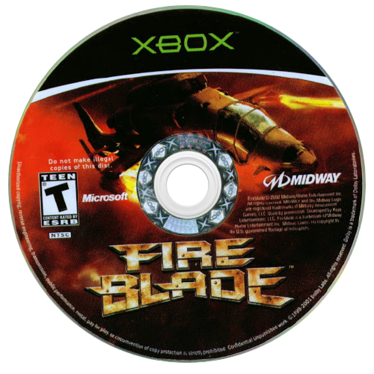 Fire Blade helicopter combat military action Xbox video game simulation combat missions arcade style flight campaign military helicopter combat simulation Xbox console exclusive disc