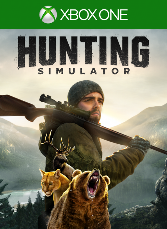 Hunting Simulator cover art for Xbox One (XONE) realistic hunting simulation video game