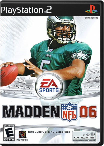 Madden NFL 06 cover art for PlayStation 2 (PS2) video game
