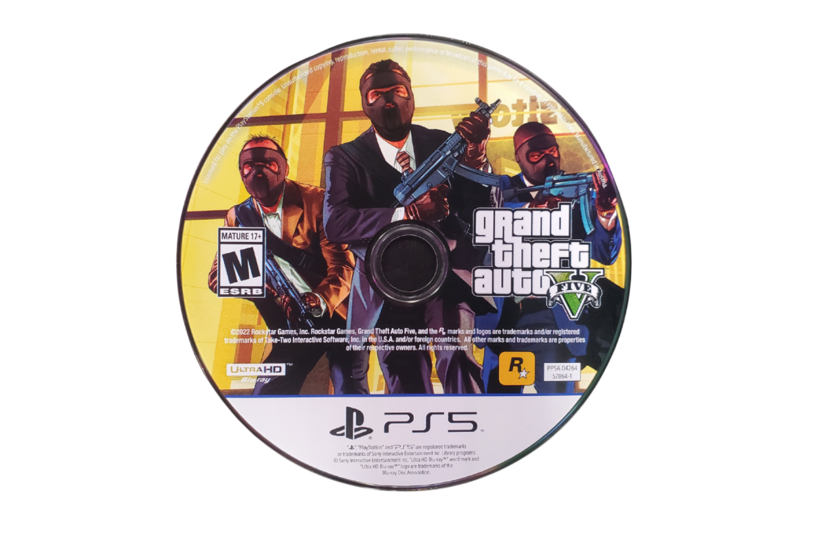 GTA V PS5 game featuring open-world crime action, immersive storytelling, and enhanced graphics with faster loading on PlayStation 5 disc