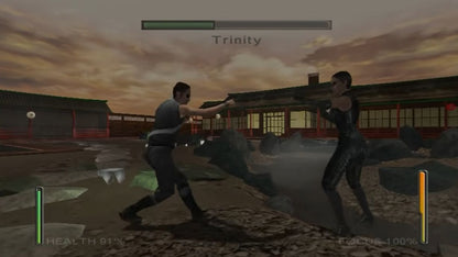 Enter the Matrix Xbox video game, action adventure, third-person shooter, sci-fi gameplay, movie tie-in, classic console title gameplay screenshot