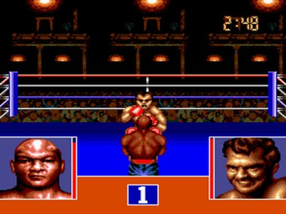 George Foreman's KO Boxing gameplay for Sega Genesis (GEN) video game