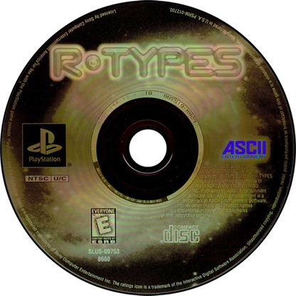 R-Types PS1 PlayStation 1 side scrolling shoot em up arcade shooter sci fi space combat Irem classic arcade ports retro video game disc