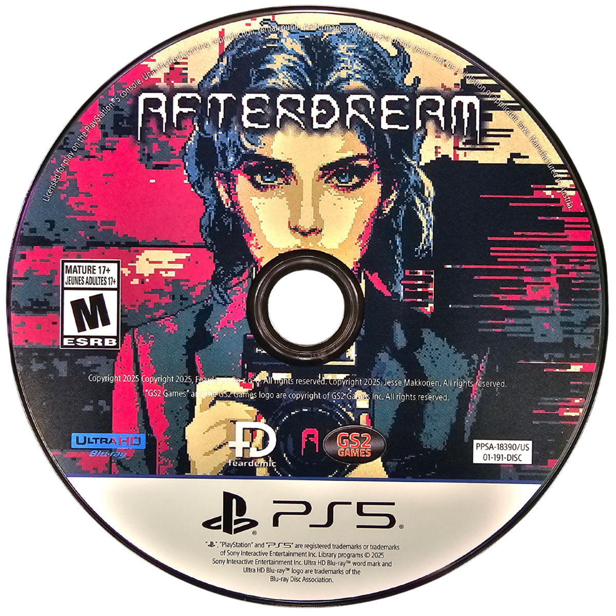 Afterdream PlayStation 5 PS5 for psychological horror adventure video game fans featuring eerie dreamlike environments surreal exploration puzzle solving mysterious characters unsettling atmosphere supernatural elements and immersive narrative driven gameplay collectible gaming appeal game disc