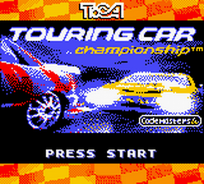 TOCA Touring Car Championship start menu  for Game Boy Color (GBC) video 