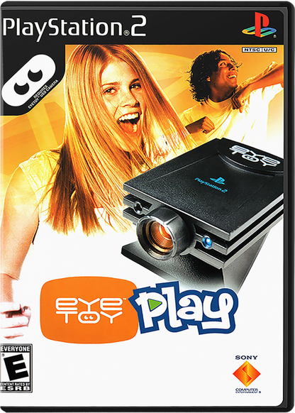 EyeToy: Play cover art for PlayStation 2 (PS2) motion-controlled party mini-game collection video game