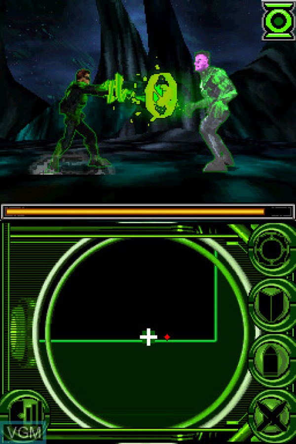 Green Lantern Rise of the Manhunters Nintendo DS video game, action adventure, superhero gameplay, DC Comics title, handheld console release gameplay