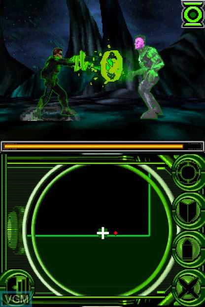Green Lantern Rise of the Manhunters Nintendo DS video game, action adventure, superhero gameplay, DC Comics title, handheld console release gameplay