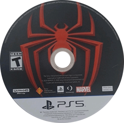 Marvel’s Spider-Man Miles Morales PlayStation 5 PS5 video game, action adventure, open-world superhero gameplay, next-gen console title disc