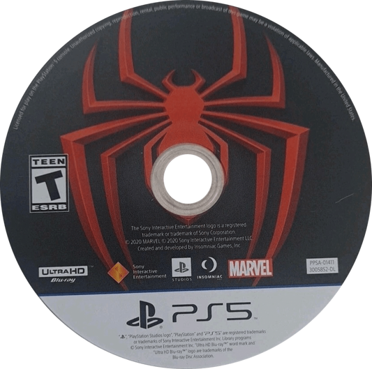 Marvel’s Spider-Man Miles Morales PlayStation 5 PS5 video game, action adventure, open-world superhero gameplay, next-gen console title disc