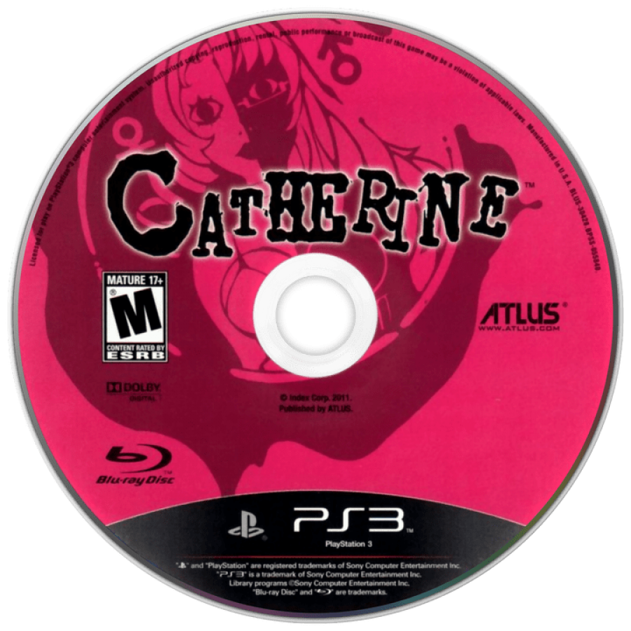 Catherine disc for PlayStation 3 (PS3) video game