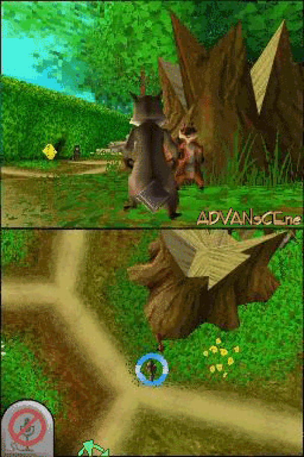 Over the Hedge gameplay for Nintendo DS (DS) animated movie-based adventure video game