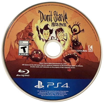Don't Starve [Mega Pack] – PlayStation 4 (PS4) video game disc, survival adventure by Klei Entertainment