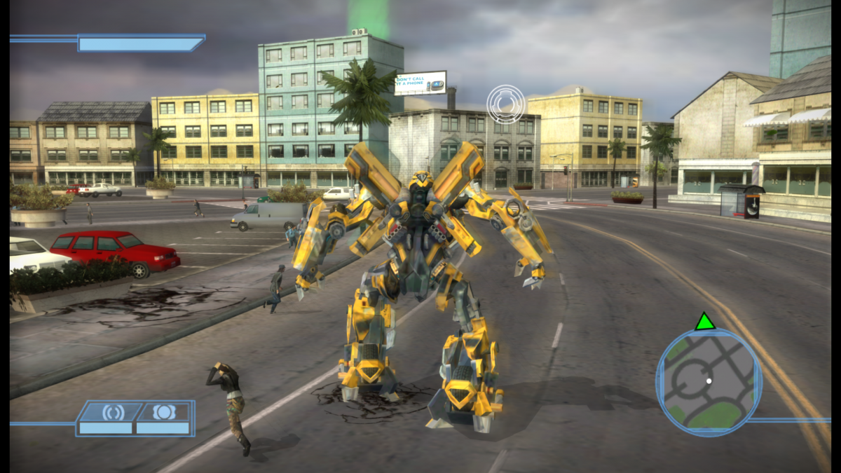 Transformers: The Game gameplay for Nintendo Wii (Wii) featuring battles with Autobots and Decepticons in film‑based missions