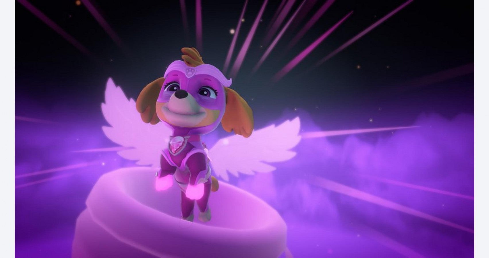 Paw Patrol: Mighty Pups Save Adventure Bay for Xbox One, gameplay image for a family-friendly action-adventure kids video game