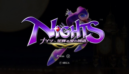 NiGHTS: Journey of Dreams – Nintendo Wii (Wii) fantasy flight action-adventure video game title screen