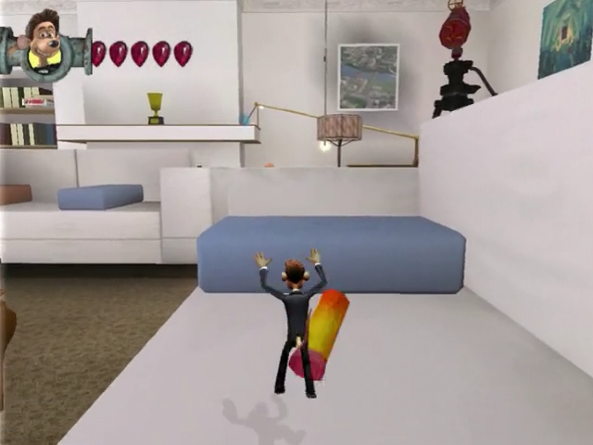 Flushed Away for GameCube featuring family friendly action adventure gameplay based on the animated film gameplay screenshot