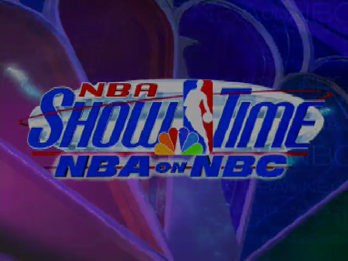 NBA Showtime NBA on NBC title screen for Nintendo 64 N64 video game
