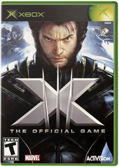 X-Men The Official Game Xbox featuring superhero action adventure gameplay with Marvel characters cover art