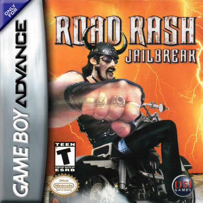 Game Boy Advance Road Rash Jailbreak motorcycle racing game cover art