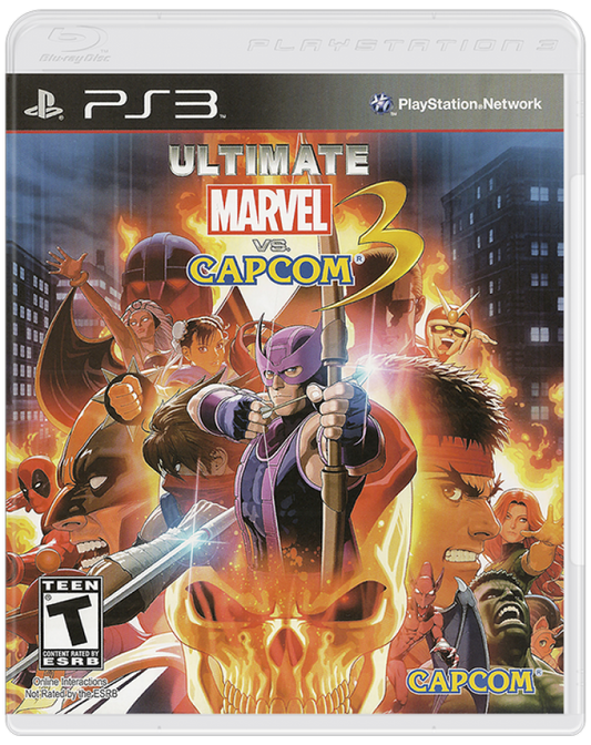 Ultimate Marvel vs. Capcom 3 cover art for PlayStation 3 (PS3) video game
