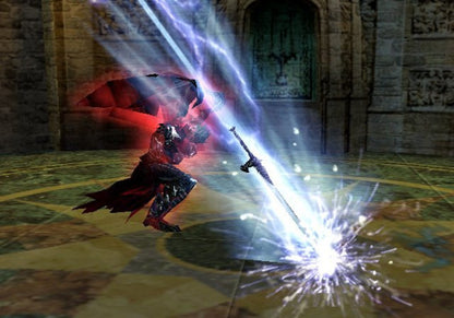 Devil May Cry 2 PlayStation 2 PS2 video game, action hack and slash, stylish combat, demon hunting gameplay, classic Capcom title gameplay screenshot