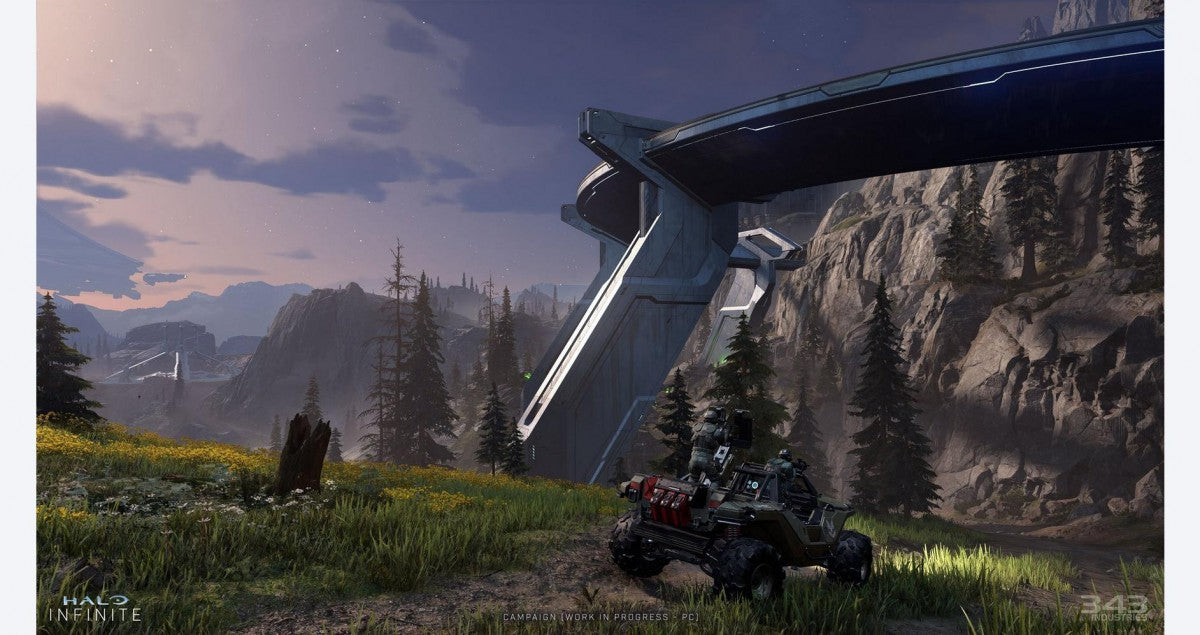 Halo Infinite for Xbox Series X, gameplay for a first-person shooter sci-fi video game