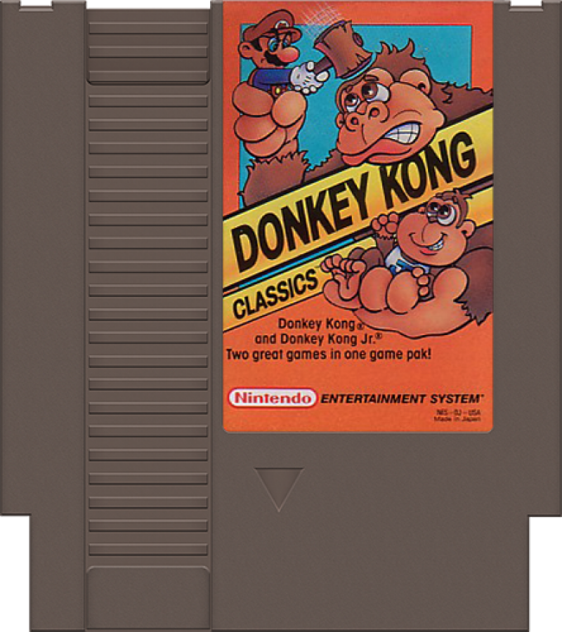 Donkey Kong Classics cartridge for Nintendo Entertainment System (NES) retro video game
