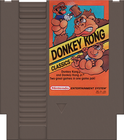 Donkey Kong Classics cartridge for Nintendo Entertainment System (NES) retro video game