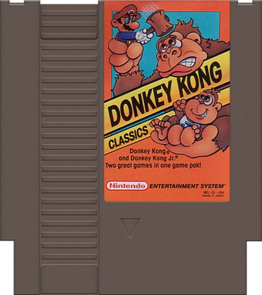 Donkey Kong Classics cartridge for Nintendo Entertainment System (NES) retro video game