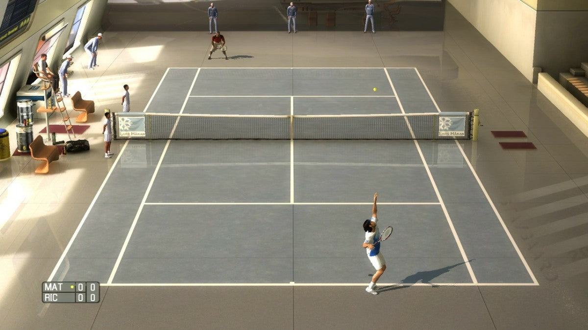 Top Spin 3 gameplay for Nintendo Wii (Wii) featuring realistic tennis simulation with motion‑controlled swings, pro player roster, and career tournaments.