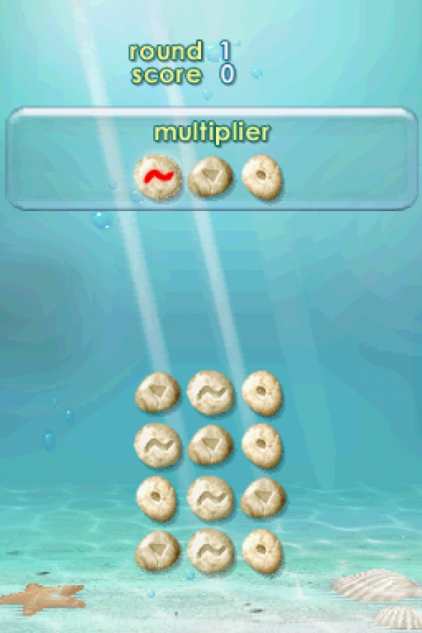 Zenses: Ocean gameplay for Nintendo DS (DS) puzzle relaxation video game