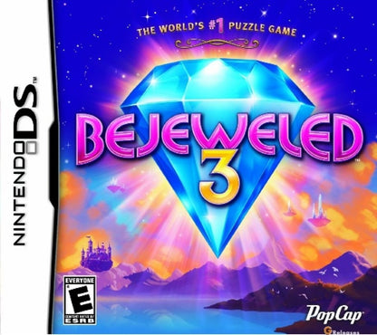 Bejeweled 3 cover art for Nintendo DS (DS) puzzle matching video game