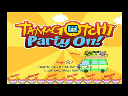 Tamagotchi Party On – Nintendo Wii (Wii) party board mini-game family video game title screen