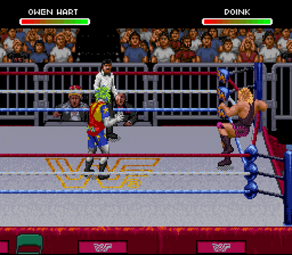 WWF Raw gameplay image for Super Nintendo Entertainment System SNES retro video game 