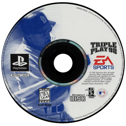 Triple Play 98 disc for PlayStation 1 (PS1) baseball sports video game