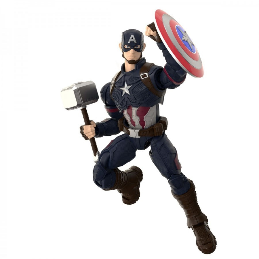 Blokees Marvel Infinity Saga Champion Class Captain America 81115 model kit, buildable superhero figure, articulated display model, Marvel collectible posed ready for action figure