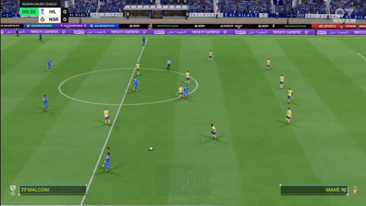 EA Sports FC 24 PlayStation 4 PS4 soccer football simulation video game latest entry with Hypermotion V gameplay PlayStyles and Ultimate Team mode succeeding the FIFA series gameplay screenshot